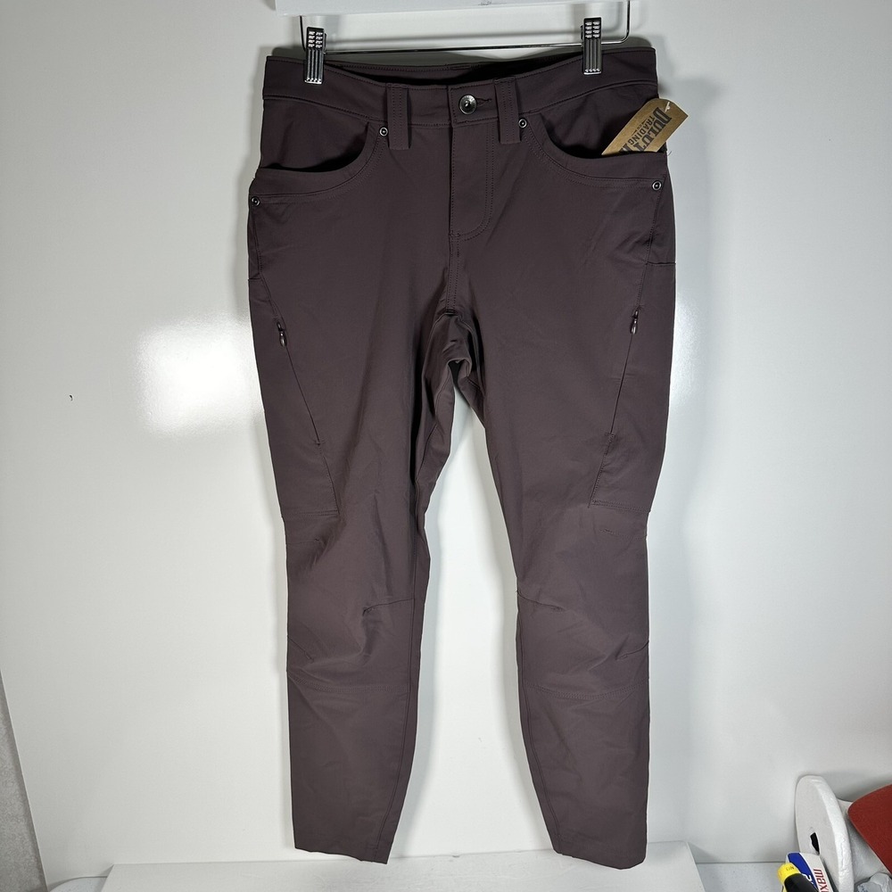 Duluth Trading Flexpedition Skinny Leg Flat Front Pants Women's 4 28" 84814 BLI